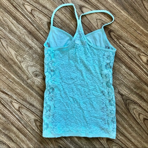 🔥 Hollister Lace Back Mint Tank - Picture 4 of 6